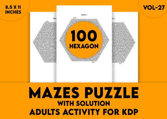 Adults Hard Hexagon Mazes Puzzles Vol-27: A Real-World Tool for Focus, Problem-Solving, and Creative Breaks