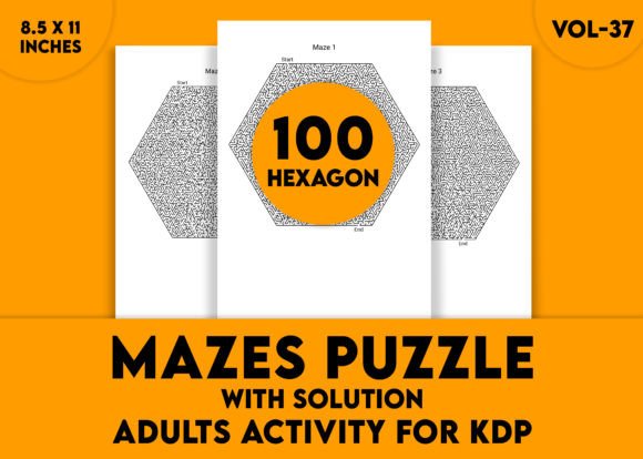 Adults Hard Hexagon Mazes Puzzles Vol-37: A Strategic Tool for Cognitive Training and Problem-Solving