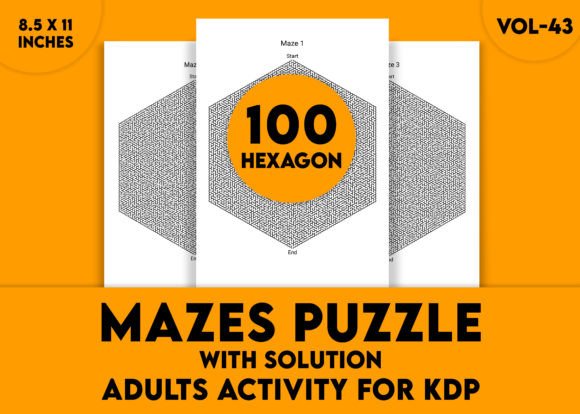 Adults Hard Hexagon Mazes Puzzles Vol-43 – A Practical Assessment of Design and Cognitive Value