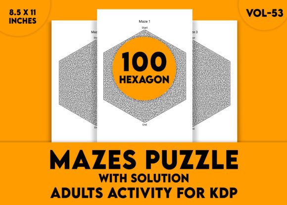 Adults Hard Hexagon Mazes Puzzles Vol-53: A Practical Guide to Getting the Most Out of Every Puzzle