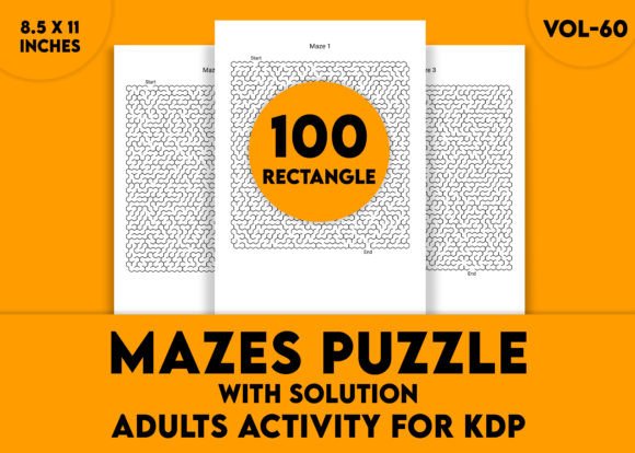Adults Hard Rectangle Maze Puzzle Vol-60: A Practical Tool for Cognitive Fitness and Focused Problem-Solving
