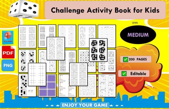 Challenge Activity Book for Kids: How Maths and Language Words Are Redefining Brain Fitness