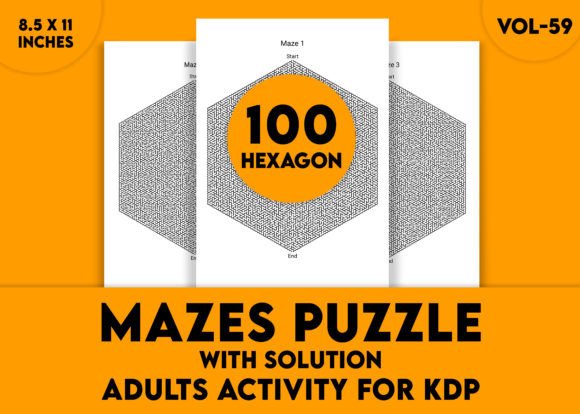Hard Hexagon Maze Puzzles for Adults