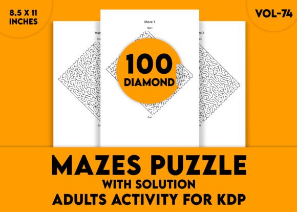 Mastering Mental Agility with Adults Hard Diamond Mazes Puzzles Vol-74